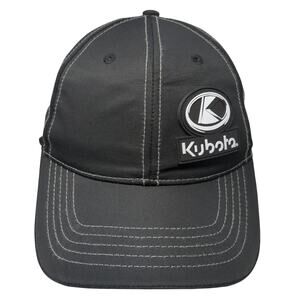 Kubota Burks Tractor Co Strapback Hat Black One Size Work Build Grow